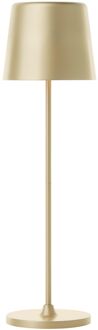 Brilliant Tafellamp Kaami - Mat Goud - Diameter 10cm - 2w - Usb