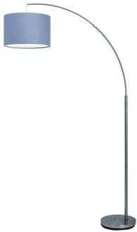 Brilliant Vloerlamp Charly 1xE27 max 60Watt in grijs Grijs,Chrome(chroom)