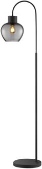 Brilliant Vloerlamp Ligari - Zwart - Rookglas - E27