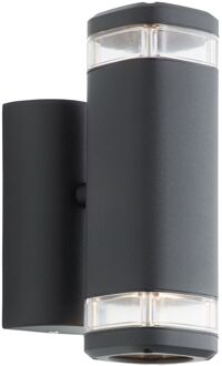 Brilliant Wandlamp Jandy Glas Zwart 2xgu10