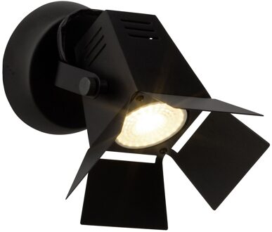 Brilliant Wandlamp Move 1xGU10 max 5Watt in mat zwart Zwart,Mat zwart