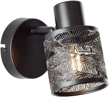 Brilliant Wandspot Bano Zwart E14