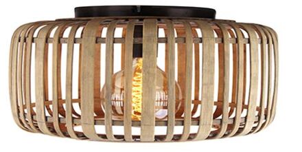 Brilliant Woodrow Plafondlamp - Ø 50 cm Bruin