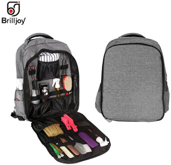 Brilljoy Barber Hair Accessories Large Capacity Storage Outdoor Travel Backpack Hairdressing Clipper Tool Bag Cosmetic Organizer