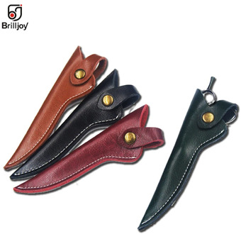 Brilljoy Hair Scissor Pouch sheath leather case barber packet scissor cover shears Holster hairdressing scissors Tools bag 1PCS