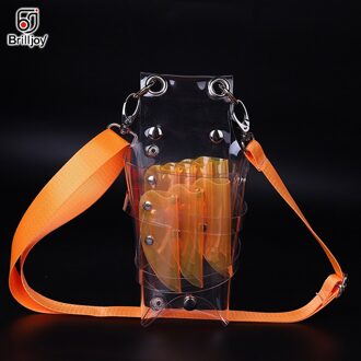 Brilljoy Lightweight Hairdressing Tool Bag pvcTransparent Cutting Scissor Barber Hair Scissor Bag Pouch Hairdressing Scissor Bag Scissors zak oranje