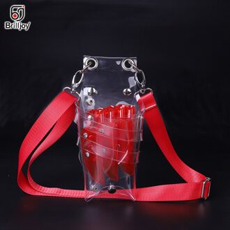 Brilljoy Lightweight Hairdressing Tool Bag pvcTransparent Cutting Scissor Barber Hair Scissor Bag Pouch Hairdressing Scissor Bag Scissors zak rood