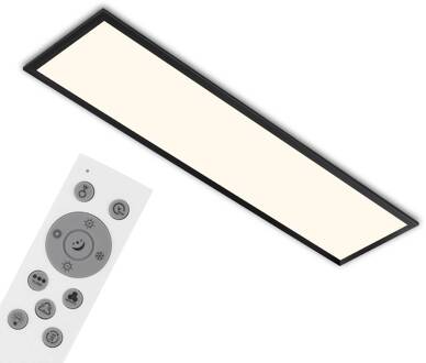 Briloner Colour LED paneel, dimbaar, RGB, CCT, 100x25cm zwart