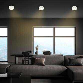 Briloner Desi inbouwlamp, wit, Ø9cm, dimbaar, 3000K