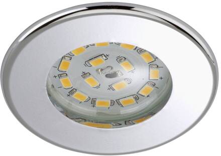 Briloner Efficiënte LED inbouwspot Nikas IP44 chroom chroom / zilver