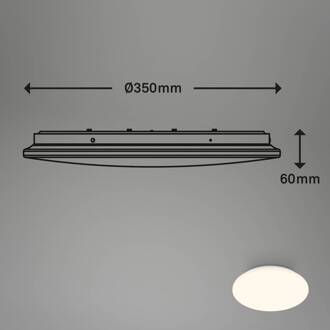 Briloner Ekos LED sensor plafondlamp, Ø 35 cm wit