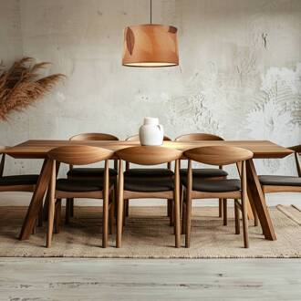 Briloner Hanglamp Mata, 1-lamp, bruin, stof, Ø 35 cm bruin, zwart