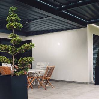 Briloner LED buitenwandlamp Helsinki, sensor, IP44, wit