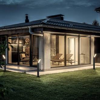 Briloner LED grondspies lamp 3796015, zwart, kunststof, CCT