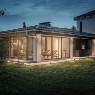 Briloner LED grondspies spot 3799035, zwart, kunststof set van 3 Ø 5 cm