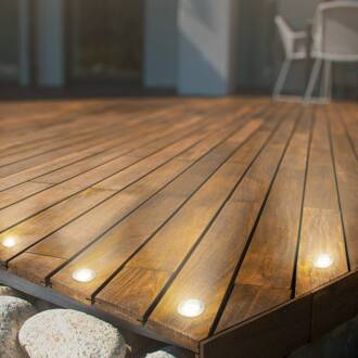 Briloner LED inbouwspot 3922034, IP65, 12 V, startset van 3, Ø 3,5 cm mat chroom