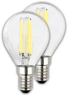 Briloner LED lamp druppel E14 2,5W helder 3000K 525lm EEK A 2er