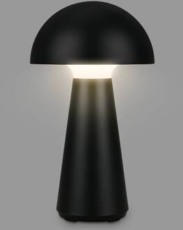 Briloner LED oplaadbare tafellamp Fungo, oplaadbaar, zwart