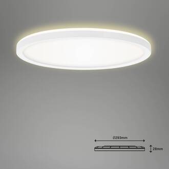 Briloner LED paneel Slim RGBW effect Ø29,3cm wit