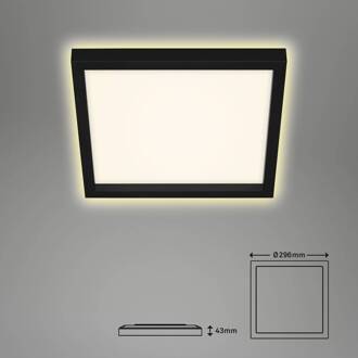 Briloner LED plafondlamp 7362, 29 x 29 cm, zwart