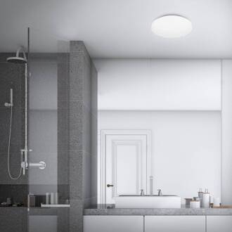 Briloner LED plafondlamp Case IP44 sterrenhemel 840 Ø 28cm wit