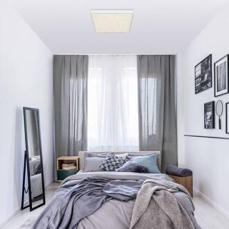 Briloner LED plafondlamp Flame Star, 840, 28,7x28,7cm, wit