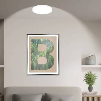 Briloner LED plafondlamp Kaida, wit, Ø 38 cm, EEK A, 4.000 K