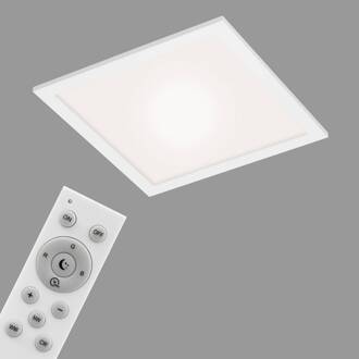 Briloner LED plafondlamp Link, dimbaar, CCT, 29,5x29,5cm wit
