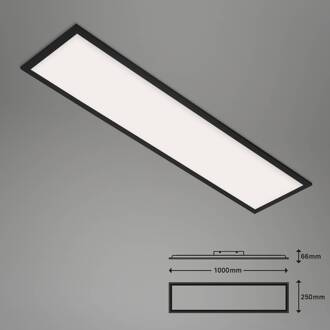 Briloner LED plafondlamp Piatto S WiFi Bluetooth CCT wit, zwart