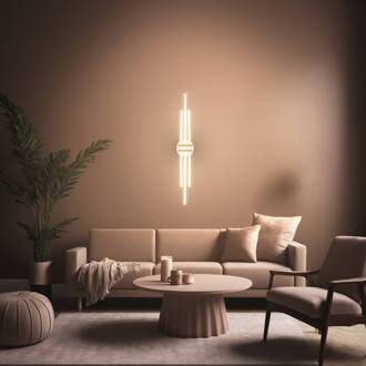 Briloner LED plafondlamp Tinka, lichtgrijs/bruin, lengte 98 cm lichtgrijs, bruin