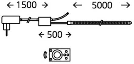 Briloner LED strip IT lichttemperatuur traploos instelbaar wit