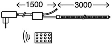 Briloner LED strip LED Superline Set, 3m, afstandsbediening wit