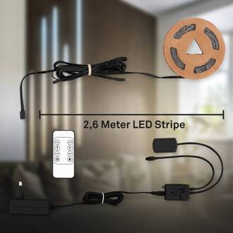 Briloner LED strip Pimp your paneel, starterset, CCT, lengte 2,6 m wit