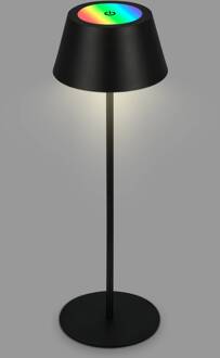 Briloner LED tafellamp Kiki met oplaadbare batterij RGBW, zwart