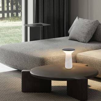 Briloner LED tafellamp Pilia antraciet/lichtgrijs Hoogte 24 cm IP44 antraciet, lichtgrijs