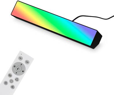 Briloner LED uplght wandlamp Muro S, CCT, RGB, dimbaar, zwart zwart, wit