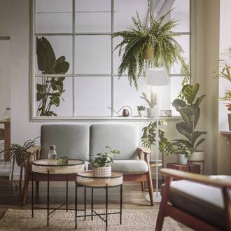 Briloner LED vloerlamp Brilo unplugged Riffle, wit, touchdimmer