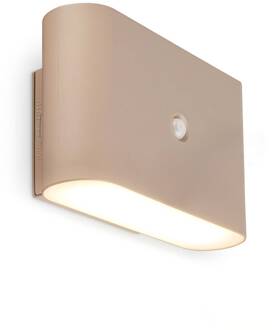 Briloner LED wandlamp Chat, beige, 16 cm, kunststof, sensor