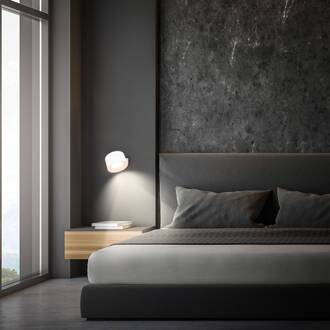 Briloner LED wandlamp Tari, wit, CCT, touchdimmer, USB