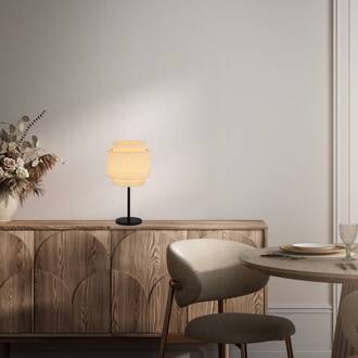 Briloner Papper tafellamp, natuurlijke kleur, raffia, hoogte 50 cm zwart, natuurlijke kleur