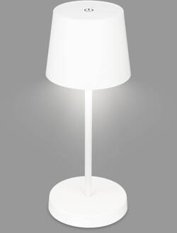 Briloner Piha LED tafellamp met oplaadbare batterij, wit