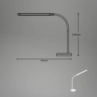 Briloner Pivaz LED tafellamp, touchdimmer, wit