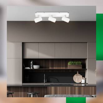 Briloner Plafondlamp Isil A, wit, 3-lamps, metaal, draaibaar