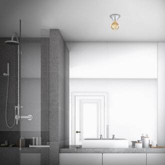 Briloner Plafondlamp Tepel voor de badkamer IP44 E27 chroom mat mat chroom