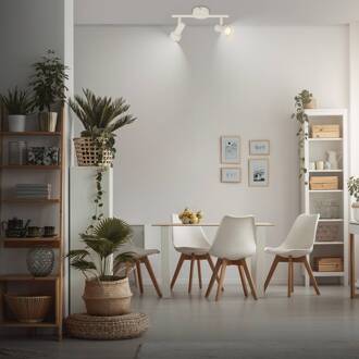 Briloner Plafondspot Tapp, wit, lengte 28 cm, 2-lamps, metaal, GU10