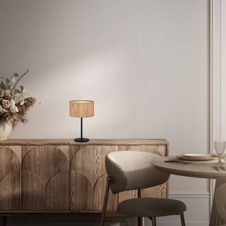 Briloner Slama tafellamp, natuurlijke kleur, zeegras, hoogte 42 cm zwart, natuurlijke kleur