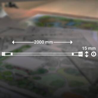 Briloner Verlengkabel 3920035 voor 12V buitenlampen 2m set van 3 zwart