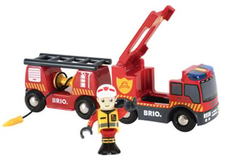 BRIO brandweerlocomotief 33811 Rood