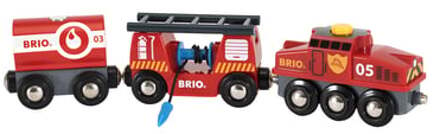 BRIO brandweertrein 33844 Rood