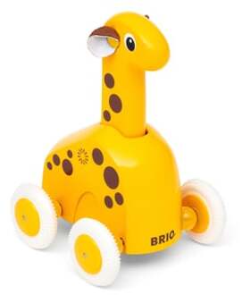 BRIO Houten Speelgoedvoertuig - Push & Go Giraf